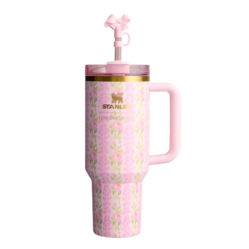 🎀Stanley LoveShackFancy Ribbon Blooming Heirloom 40 oz SOLD OUT online. 🎀